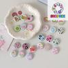 6Pcs Cute Cartoon Mini Cartoon Button Badge Kawaii Retro Girls Kids Backpack Pencil Bag DIY Decorative Brooch Pin Accessories