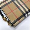 [Pre-Owned] Brown Coated Canvas Wallet With Gold Hardware - Very Good #5I7B25