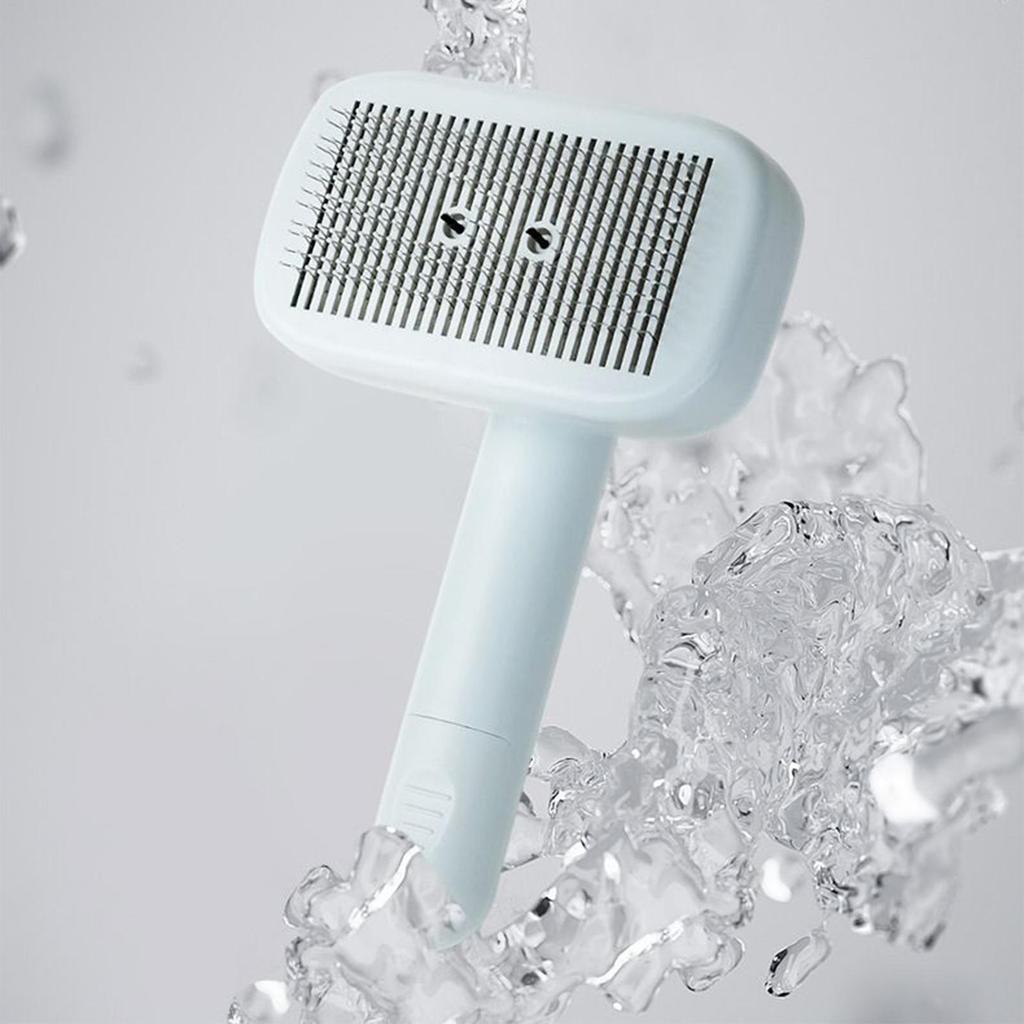 Self Cleaning Shedding Brush Dog Grooming Brush For Shedding Anti-Static Skin Friendly Cat Pet Hair Removal Tool For Loose