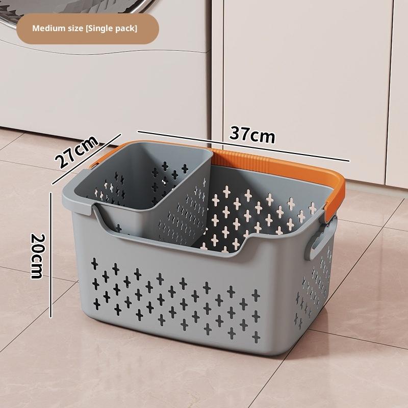 Large Capacity Clothes Basket Household Laundry Basket Bedroom Bathroom Storage Basket.