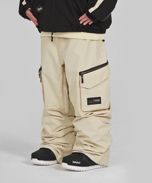 Ensseuli 2324 Nnn - Wide23 Cago Style - Pants - Ivory ( Unisex Snowboard Pants )
