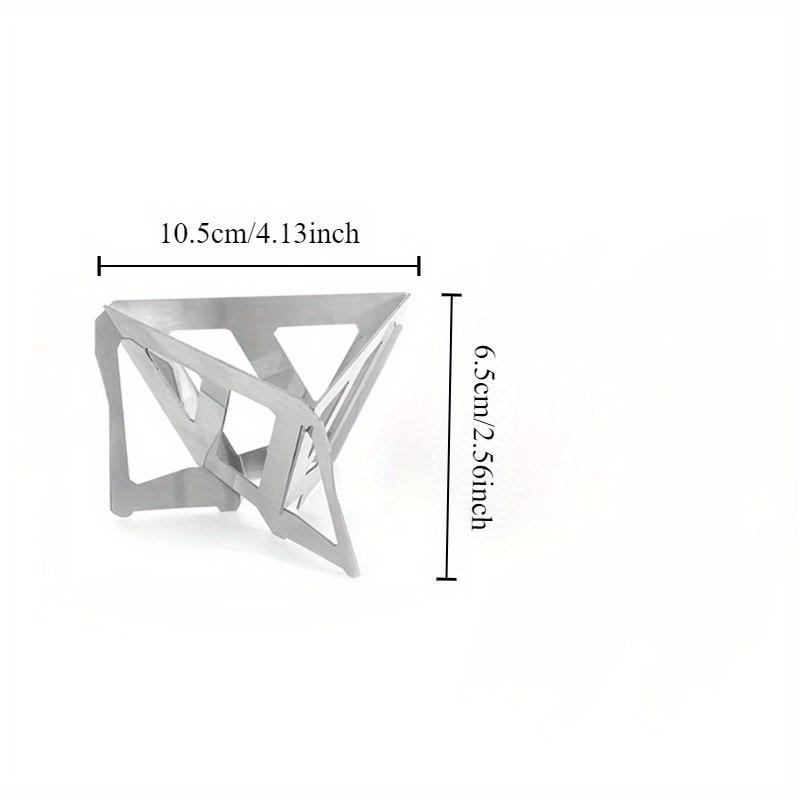 1ks Stojan na překapávanou kávu Venkovní kempování Přenosný Nerezový Skládací Nálevka Filtrační Šálek Kávovar Kávový Filtr