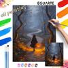 Halloween Forest Path Oil Painting Digital Painting Handmade Diy Coloring Painting Home Decoration