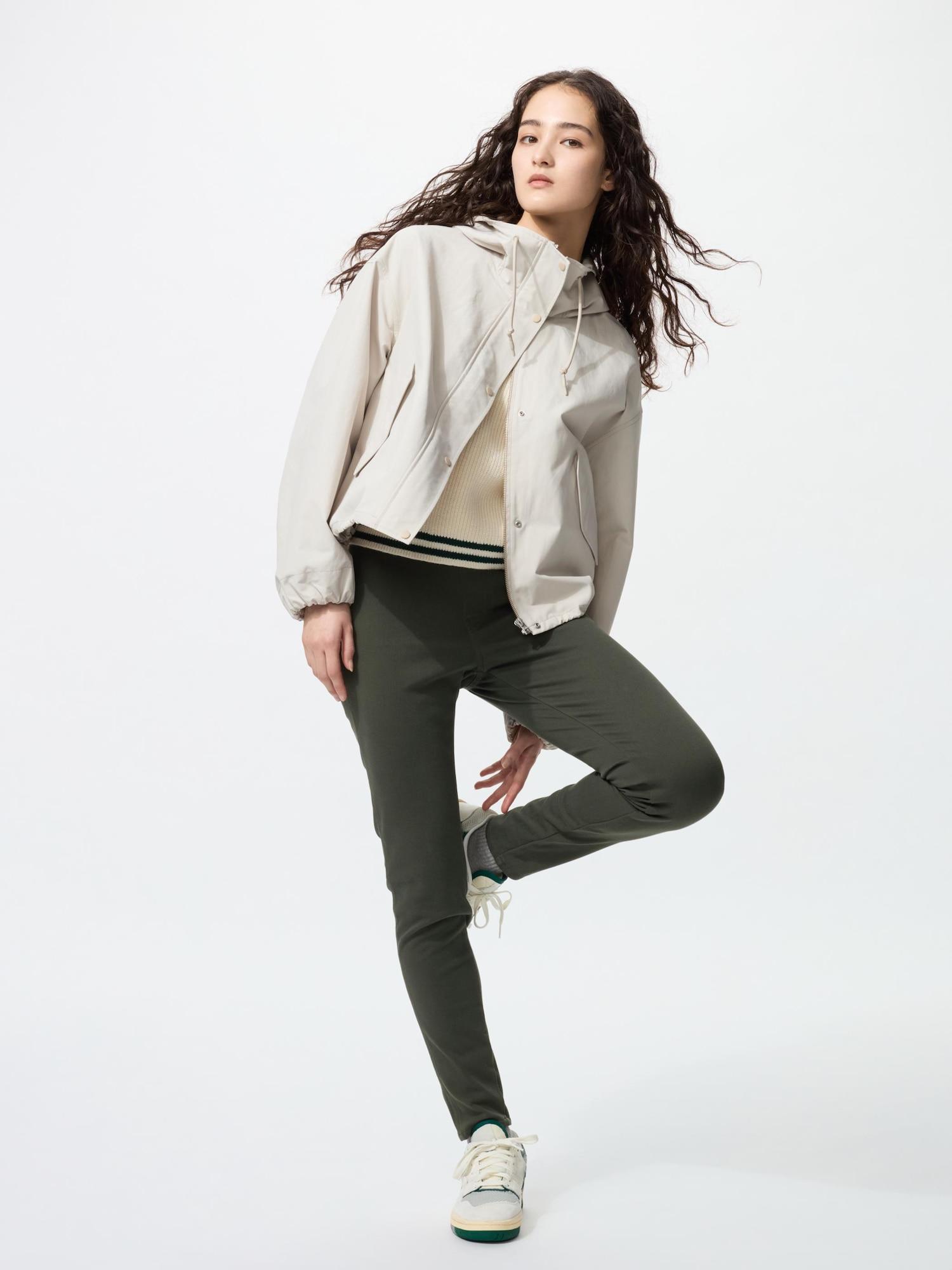 

Uniqlo Japan ультра эластичные леггинсы брюки стандартная длина 68 70 см 57 OLIVE/M