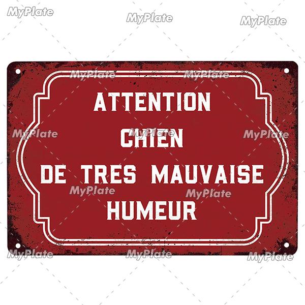 France Poster Vintage Plaque Tin Sign Metal Sign Wall Decor For Bar Plate Crafts Art Poster Custom