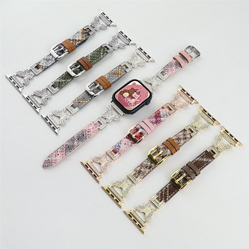 Curea din piele fluture pentru Apple Watch Series 9 8 7 6 5 4 3 2 Se Curea de ceas pentru bratara IWatch Ultra 41mm 45mm 40 44mm 38 42mm