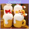 Funny Plush Beer Pillow Toy Creative Cow Beer Plush Hilarious Birthday Gift
