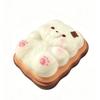Moist Thick Round Bunny Bun Squeeze Toy Slow Rising Finger Suction Bear Toast Squishy Toy Pinch Soft Texture