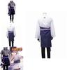 Naruto Uchiha Sasuke Deluxe Cosplay Costume With Zipper For Halloween Role Play