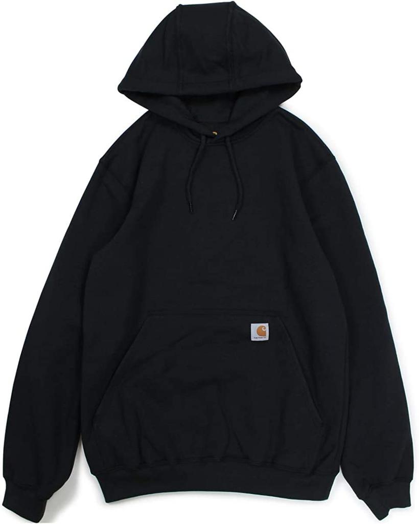 Carhartt K121 Pullover Hoodie with Solid Fashion Plus Sizes Men's Pockets, Color, Black, Brand, [Used]