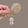 Vintage Pearl High Ponytail Clip - Anti-Sag Geometric Hairpin Holder