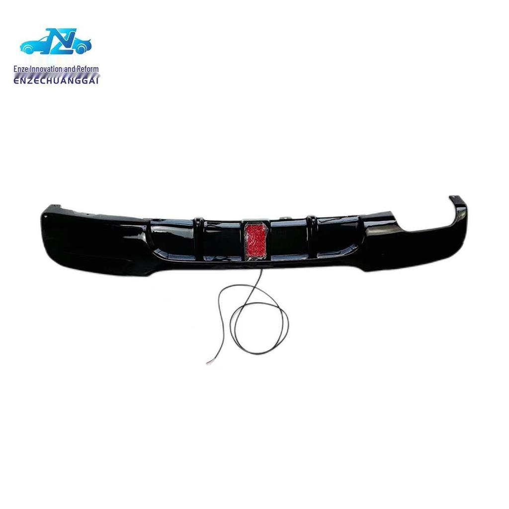 BMW 3 Series E90 Rear Diffuser with Lights, Single Side Double Outlet, Original Replacement Modified Body Kit.