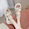 [Youshilai] Stepping On Shit Sandals Women's Summer Wear Fairy Style with Skirt 2025 New Soft-soled Slippers