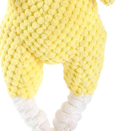 Indestructible Plush Dog Toy for Aggressive Chewers Interactive Squeaky Soft Stuffed Chicken Shaped Dog Chew Toy for Small Medium Large Dogs