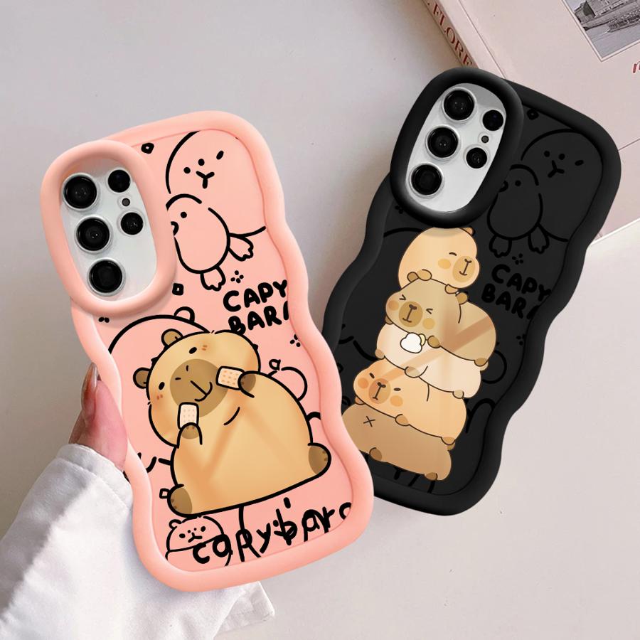 Capybara Cute Cool Soft Phone Cover Case for Samsung Galaxy S21 S20 FE S23 Plus A25 S24 S22 Ultra S25 A26 A24 A54 A55 A36 A35