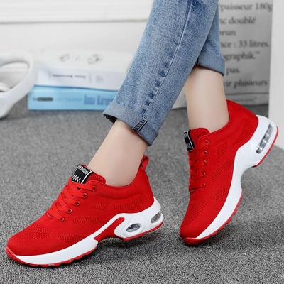 Damen Leichte Laufschuhe mit Luftpolsterung, Schnürschuhe, Outdoor-Sneakers, weiblicher Komfort, atmungsaktives Mesh-Schuhwerk für Damen, Jogging-Training