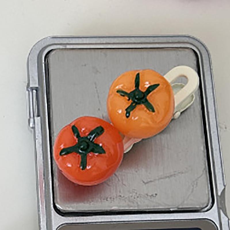 1 szt. Kreatywna zabawka warzywna Symulacja 3D Pomidor Klips do włosów Dziewczęce ozdoby do włosów Klips aligator Akcesoria do włosów DIY