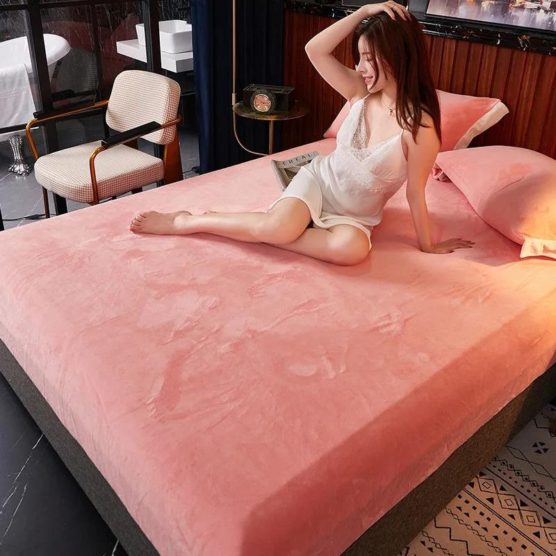 2pcs Single Pillowcase Soft Warm Autumn/Winter Crystal Velvet Flannel/Fleece Pillow Cover Solid Color 48*74cm No Filling