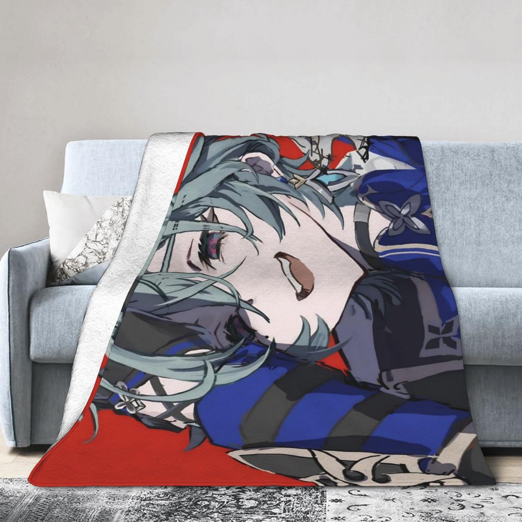 Lohen Game Plush Blankets Genshins Impacts Fashion Throw Blankets for Bed Sofa Couch 125*100cm Quilt