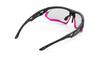 Rudy Project FOTONYK Sport Matte Black Bumper ImpactX2 Photochromic Black Sunglasses, Frame, Fuchsia, Lenses, SP457306-0004