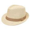 Breathable Belfry Trilby Hat Linen Jazz Beach Hat Retro Fedora Sun Hat  Men
