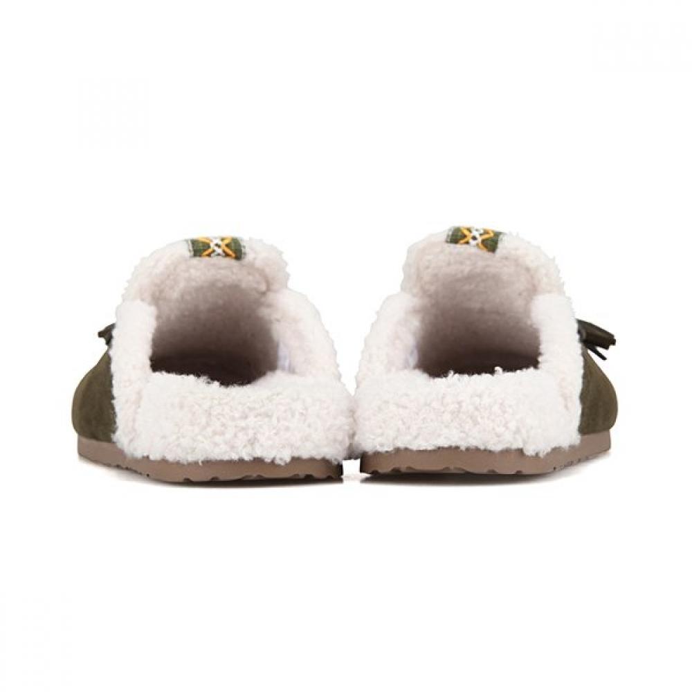 Barbara Soft Leather Split Fur 3cm Loafer Bbi567kk