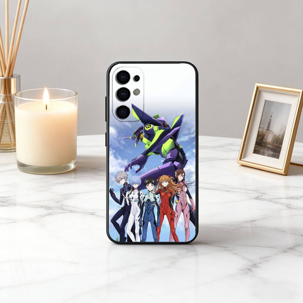 Anime EVA E-Evangelions cool Phone Case For Samsung S25,S24,S21,S22,S23,S30,Ultra,S20,Plus,Fe,Lite,Note,10,Black Cover