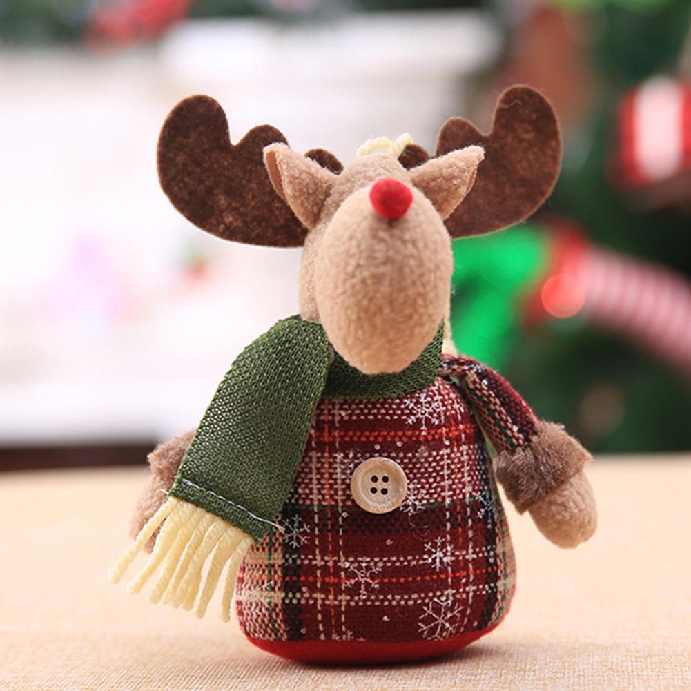 Christmas Tree Hanging Dolls Christmas Snowman Element Decor for Family Friend Christmas Gift