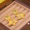 French Luxury Zircon Star Drop Earrings: Niche Design, Irregular Texture, Five-Pointed Star Studs