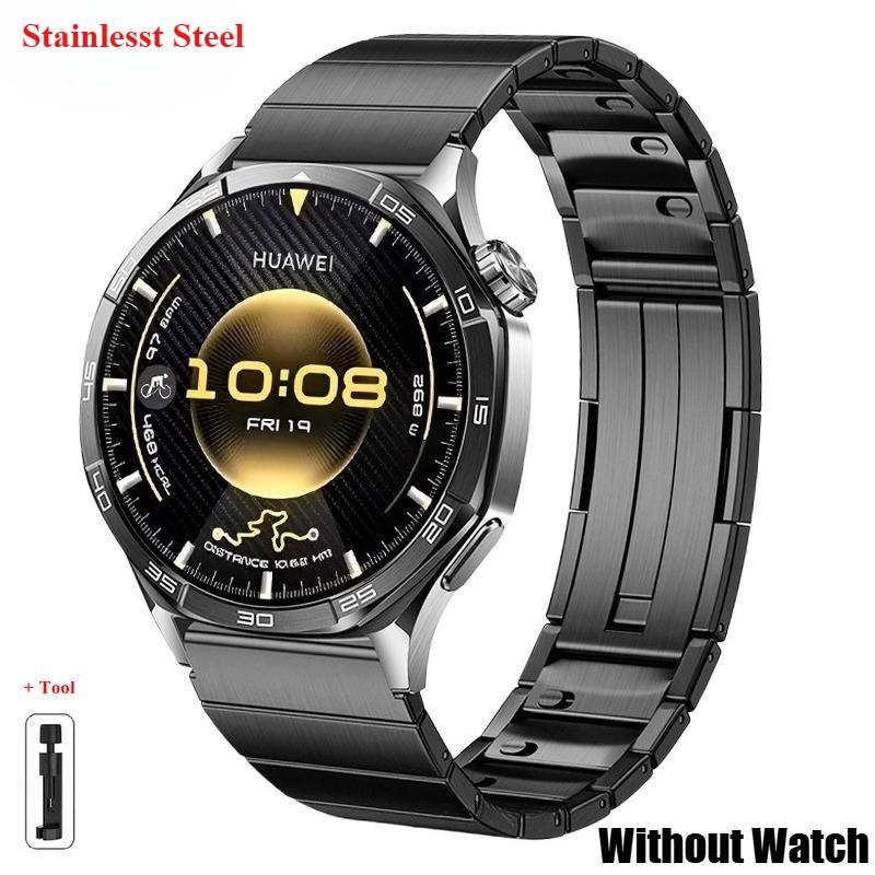 22mm Quick Fit Stainlesst Steel Strap for Huawei GT 6 46mm GT 6 Pro 46mm Titanium Business Men Side Detachable Band for Huawei W