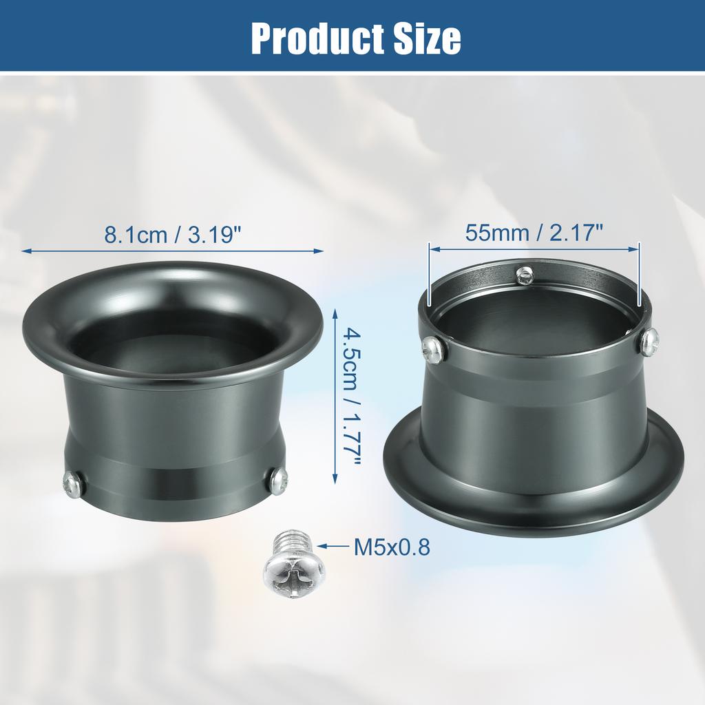 Motoforti 50mm Velocity Stack Motorcycle Carburetor Air Filters Carb Funnel Trumpet for Honda for Yamaha for Kawasaki