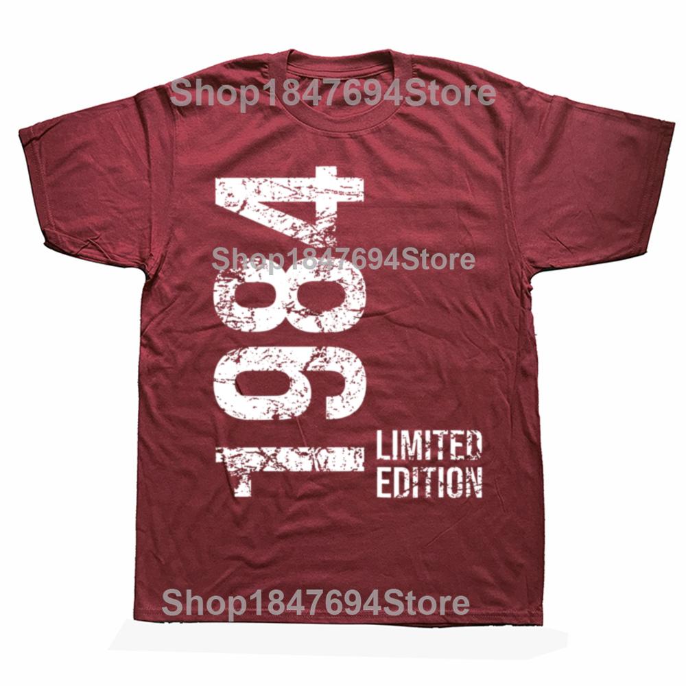 Funny 1984 Limited Edition 42 Years Old 100 Cotton Tshirt Men Womens Fashion Casual Tshirt Loose Oversized Streetwear T Shirt