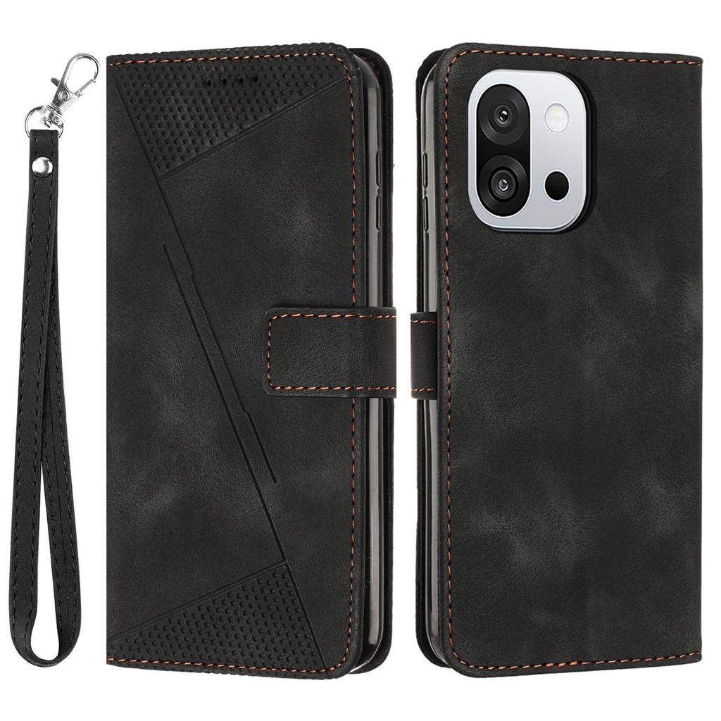 Leather Case for OnePlus 13T 5G Imprinted Triangle Phone Cover