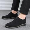 Men Dress Shoes Suede Leather Business Party Leather Wedding Shoes Men Flats Oxfords Formal Shoes