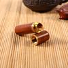 Natural Wood Tootick Holder Capsule Case Portable   Craft (Blackwood)
