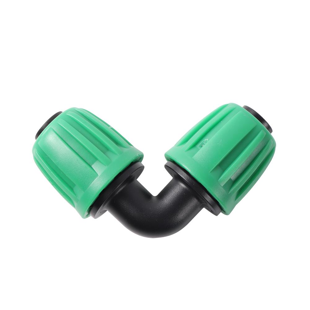 16mm PE Pipe Locked Connector Lock Nuts Garden Water Coupling 1/2'' Pipe 4/7mm Hose Fittings Garden Agriculture Irrigation Joint