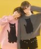 VIDEO JOCKEY Black Cat Knit Sweater [4 Colors]