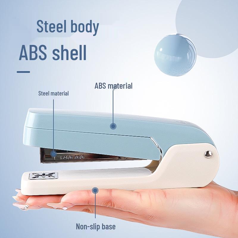 Effort-Saving 360° Rotating Stapler & Staple Remover - Large Size, Durable ABS Material for Students