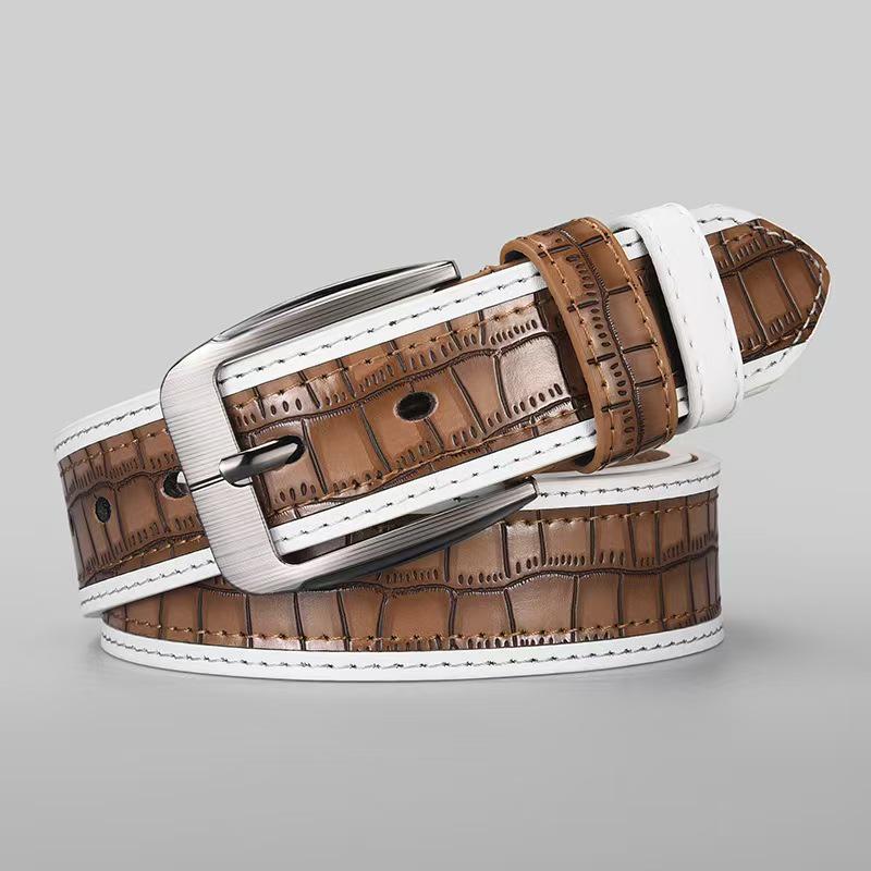 Men s Stylish Pin Buckle Belt: Trendy, Versatile, Casual & Business 120 cm
