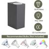 Led Wall Lamp Outdoor Waterproof IP65 Up Down GU10 AC110V 220V Lighting Garden Decoration Wall Lights for Indoor Lighting