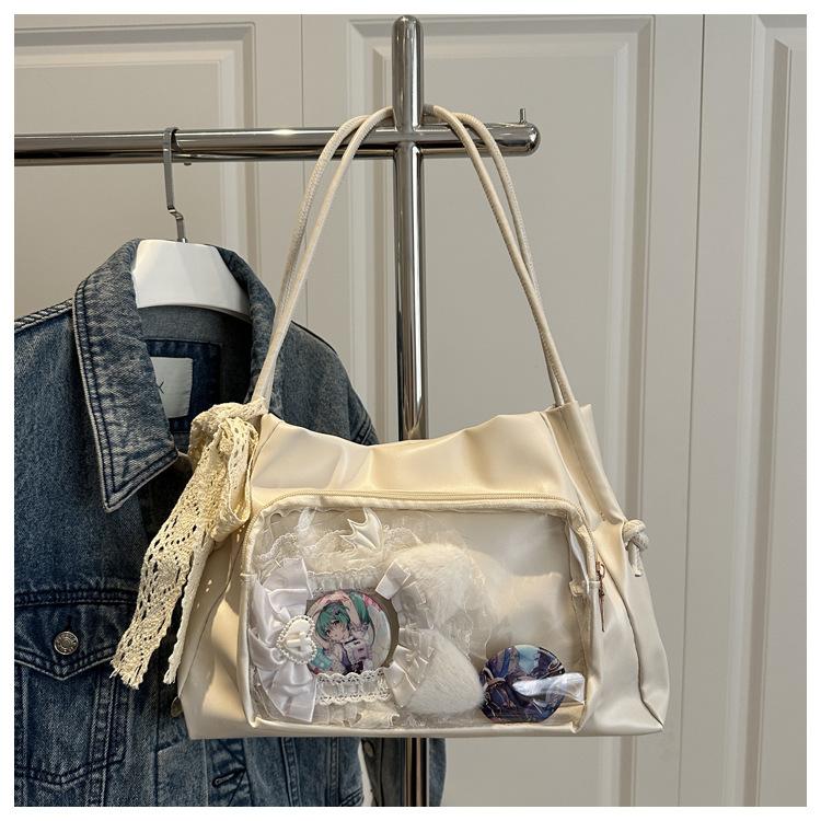 Trendy osobnost roztomilá bolestivá taška velká kapacita nová průhledná crossbody taška přes rameno tote bag ženy