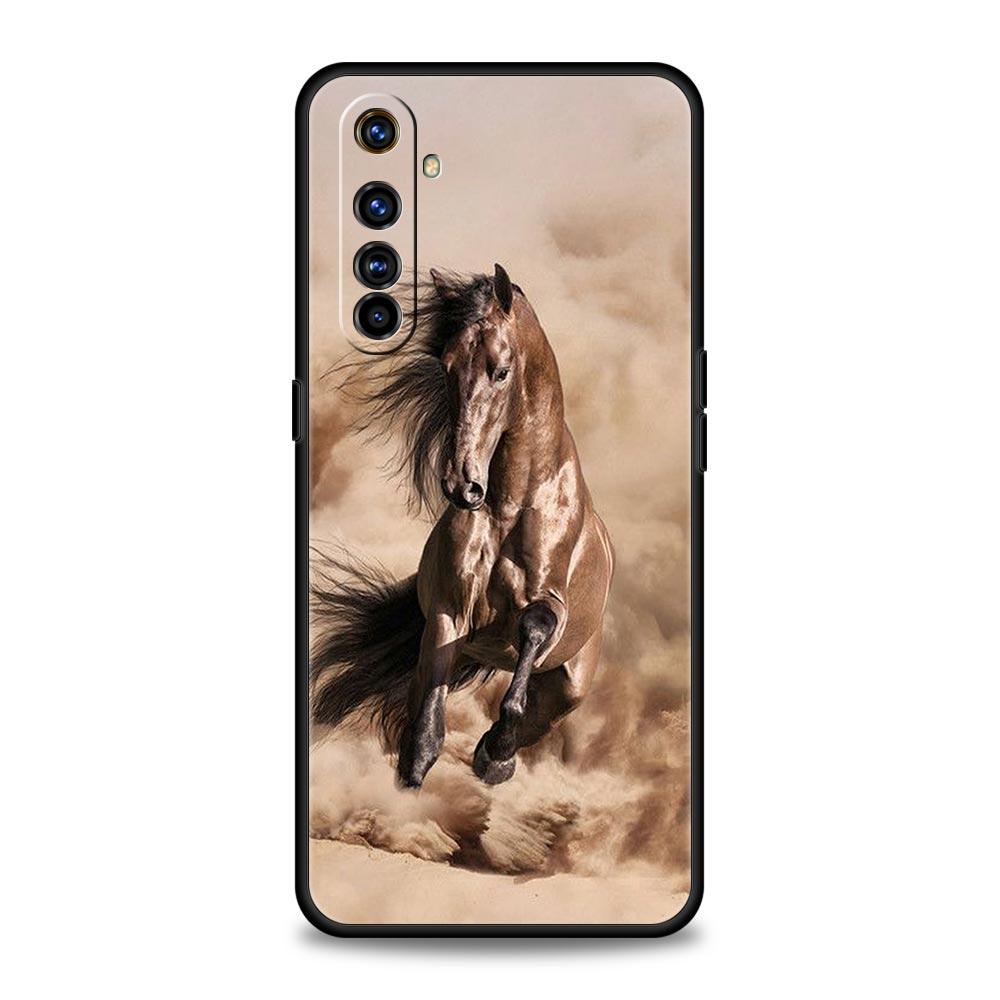 Animal Horse Soft TPU For Realme 13 12 11 10 9 Pro Plus GT3 GT2 C21 C25 C35 C53 C55 C67 Pro 5G Phone Case Cover Fundas Capas Bag