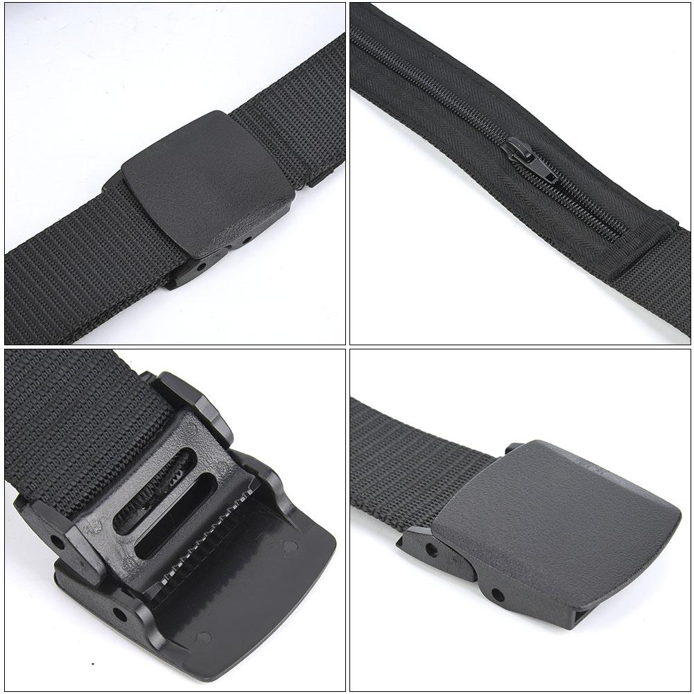 Security Money Belt, Unisex Waist Belt with Zippered Ket, for Outdoor Travel Sports Hiking Firefighters