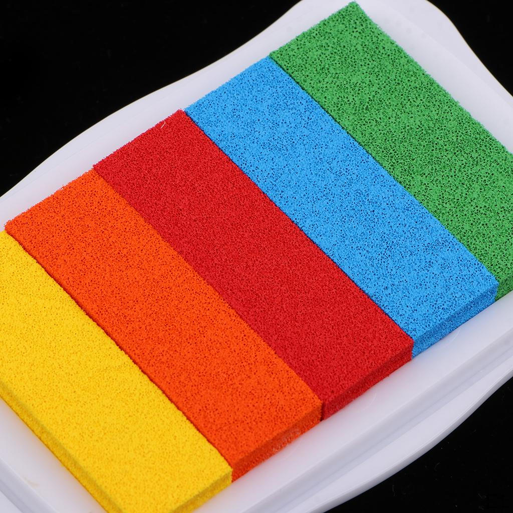 Craft Rainbow Pigment Ink Pad Stamps for kids