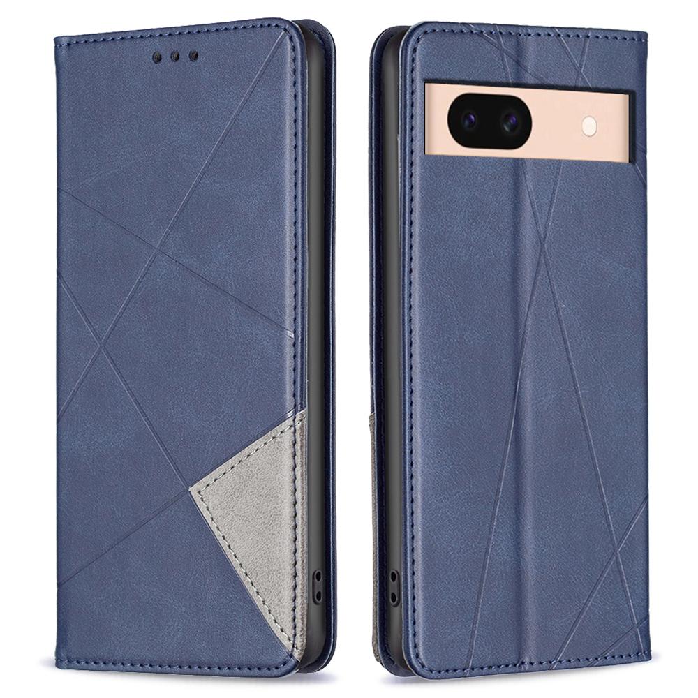 

Чохол для Google Pixel 8a Магнітна застібка PU шкіра Чохол для телефону з відділеннями для карток Blue