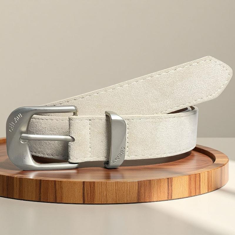 

{Summer2} Maillard Styles Retro Fashion Suede Belt With Metal Buckle Waist Belt Ins Versatile Decoration Belt