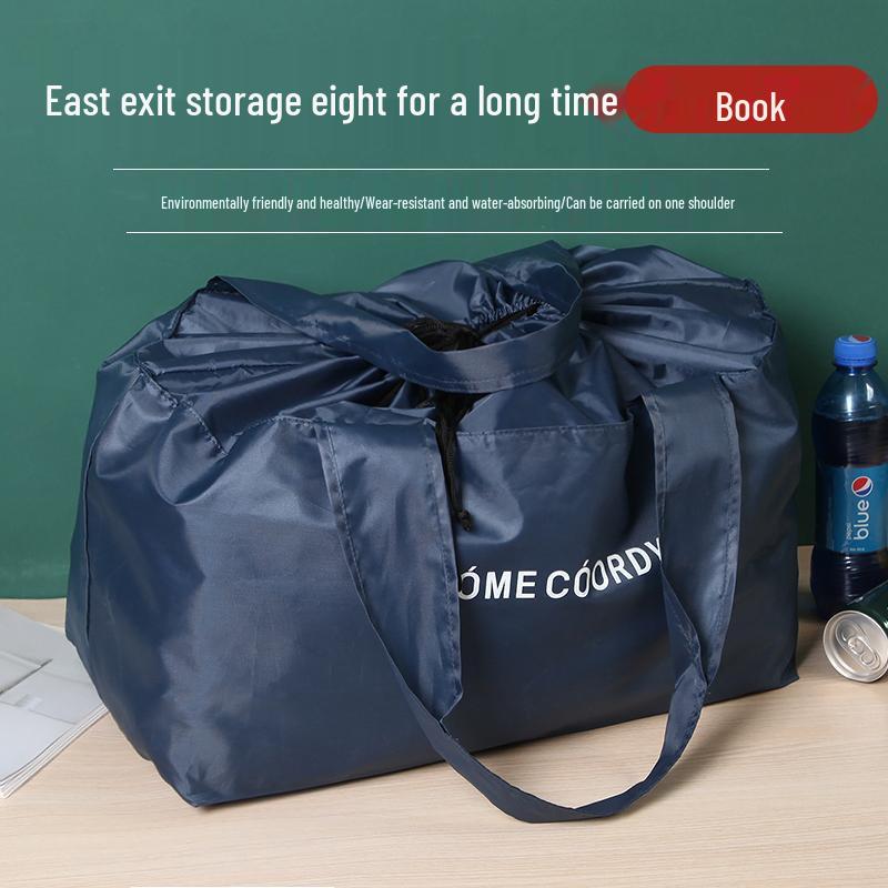 

35L Lightweight Eco-Friendly Shoulder Bag with Drawstring Closure for Shopping and Travel