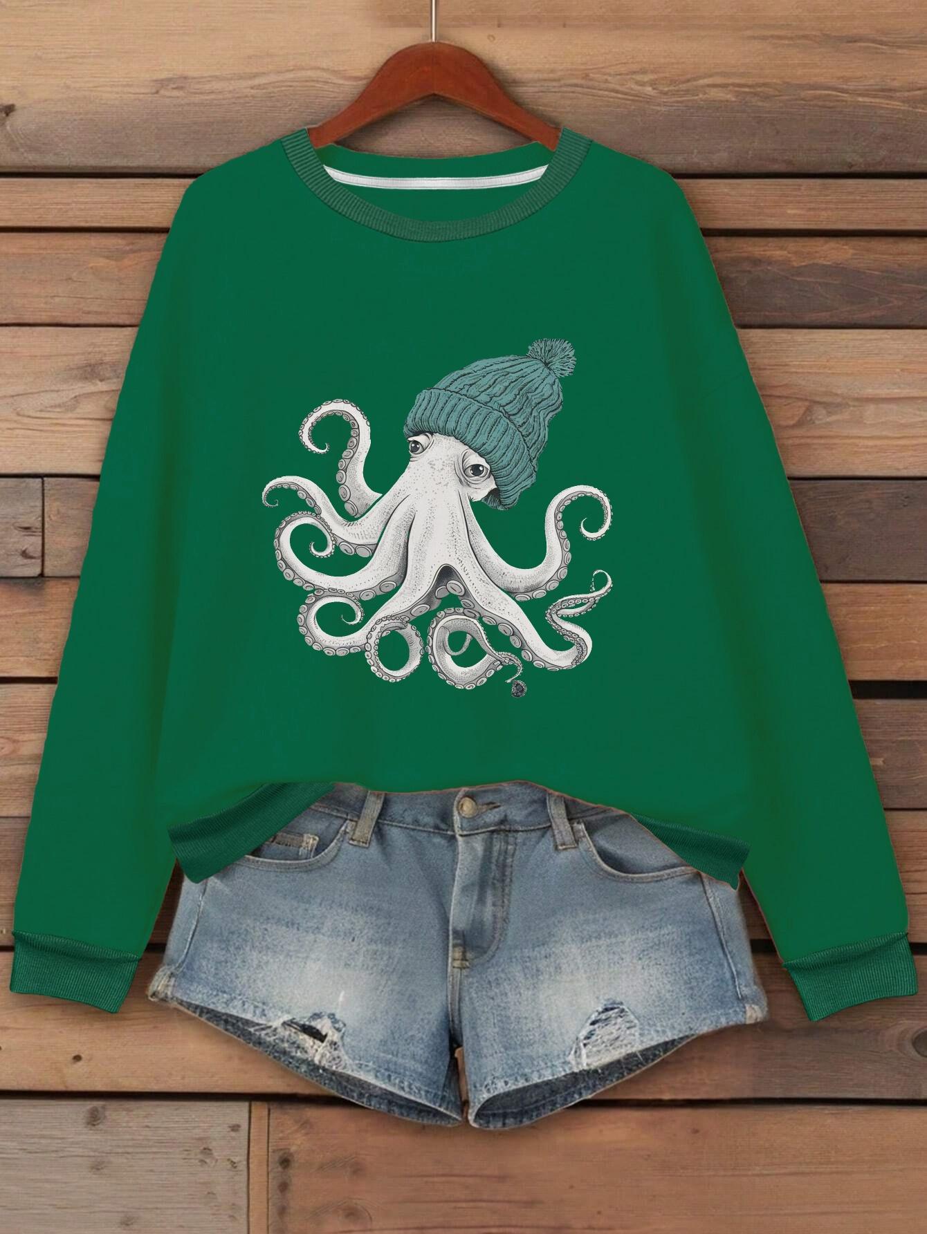 

Women s Printed Hoodie – Stylish & Comfortable Casual Wear XXL зелёный