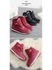 Men's and Women's Waterproof High-Top Winter Boots with Thick Velvet and Cotton Lining for Warmth