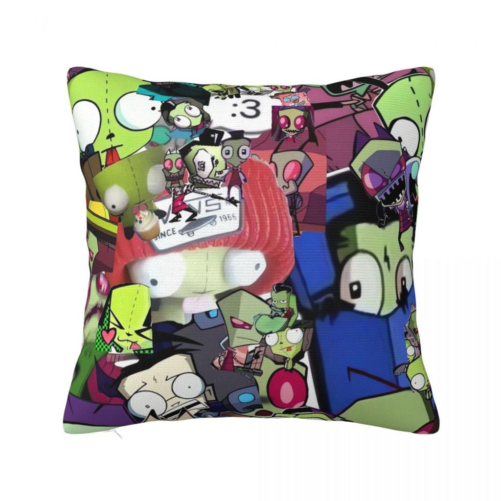 Invader Zim Gir Dib Robot Povlak na polštář Americký animovaný povlak na polštář na pohovku ložnici domácí dekorace Povlak na polštář Povlaky na polštáře Dárek